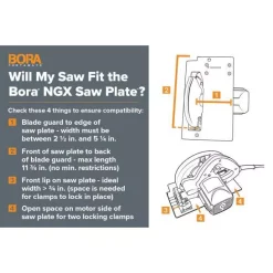 Saw Accessories BORA NGX 50 In. Clamp Edge Premier Set (6-Piece) -Hot Sale Drill Bits Store bora saw accessories 544600k 31 1000