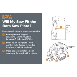 Saw Accessories BORA WTX 24 In. And 50 In. Clamp Edges With 50 In. Extension And Connectors, Rip Handle And Saw Plate -Hot Sale Drill Bits Store bora saw accessories 545510 c3 1000