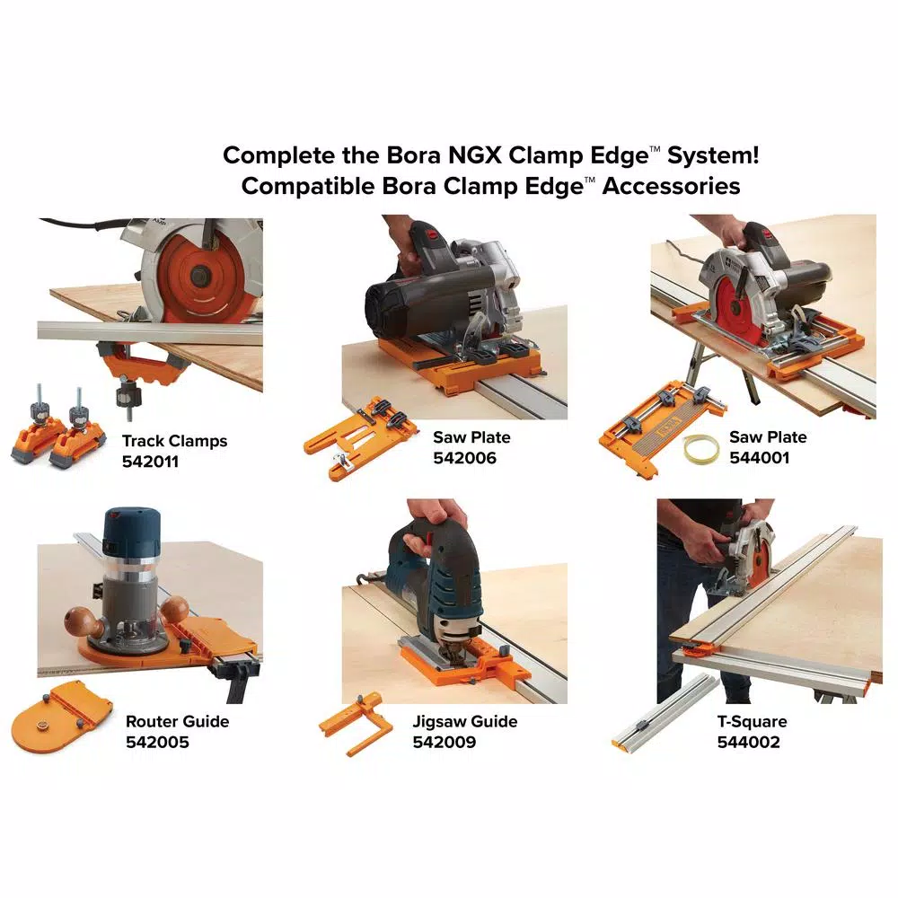 Saw Tracks BORA NGX 100 In. Clamp Edge 17 Saw Tracks BORA NGX 100 In. Clamp Edge - Image 15