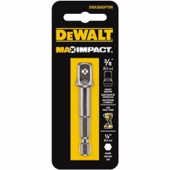 Drill Bits DEWALT MAX Impact 1/4 In. To 3/8 In. Adaptor -Hot Sale Drill Bits Store dewalt screwdriver bits dwa38adptmi 40 1000