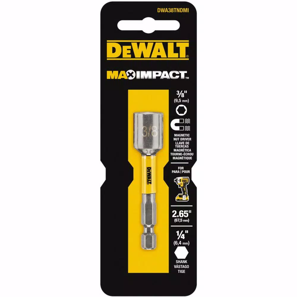 Drill Bits DEWALT MAX IMPACT 3/8 In. Nut Driver 5 Drill Bits DEWALT MAX IMPACT 3/8 In. Nut Driver - Image 3