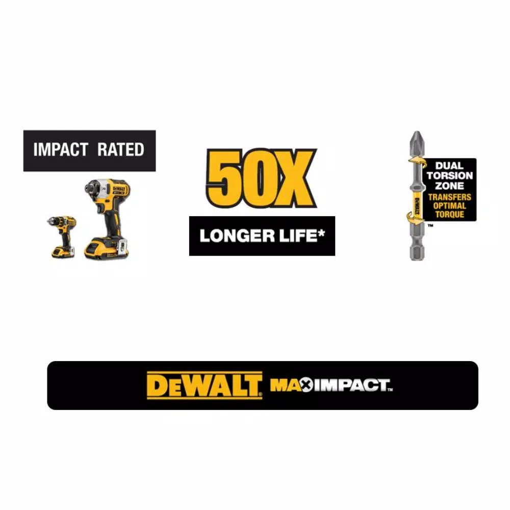 Drill Bits DEWALT MAX IMPACT Screwdriving Set (30-Piece) With MAX IMPACT Extractor Set (5-Piece) 4 Drill Bits DEWALT MAX IMPACT Screwdriving Set (30-Piece) With MAX IMPACT Extractor Set (5-Piece) - Image 2