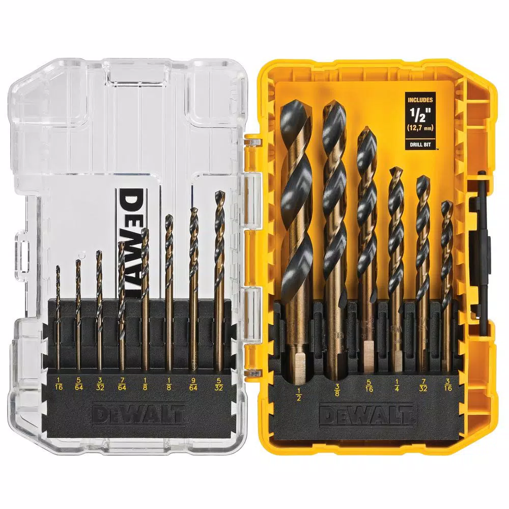 Drill Bits DEWALT Black And Gold Drill Bit Set (14-Piece) 3 Drill Bits DEWALT Black And Gold Drill Bit Set (14-Piece)