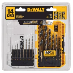 Drill Bits DEWALT Black And Gold Drill Bit Set (14-Piece) 15 Drill Bits DEWALT Black And Gold Drill Bit Set (14-Piece) -Hot Sale Drill Bits Store dewalt twist drill bits dwa1184 a0 1000