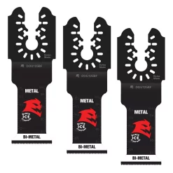 Oscillating Tool Attachments DIABLO 1-1/4 In. Universal Fit Bi-Metal Oscillating Blades For Metal (3-Pack)