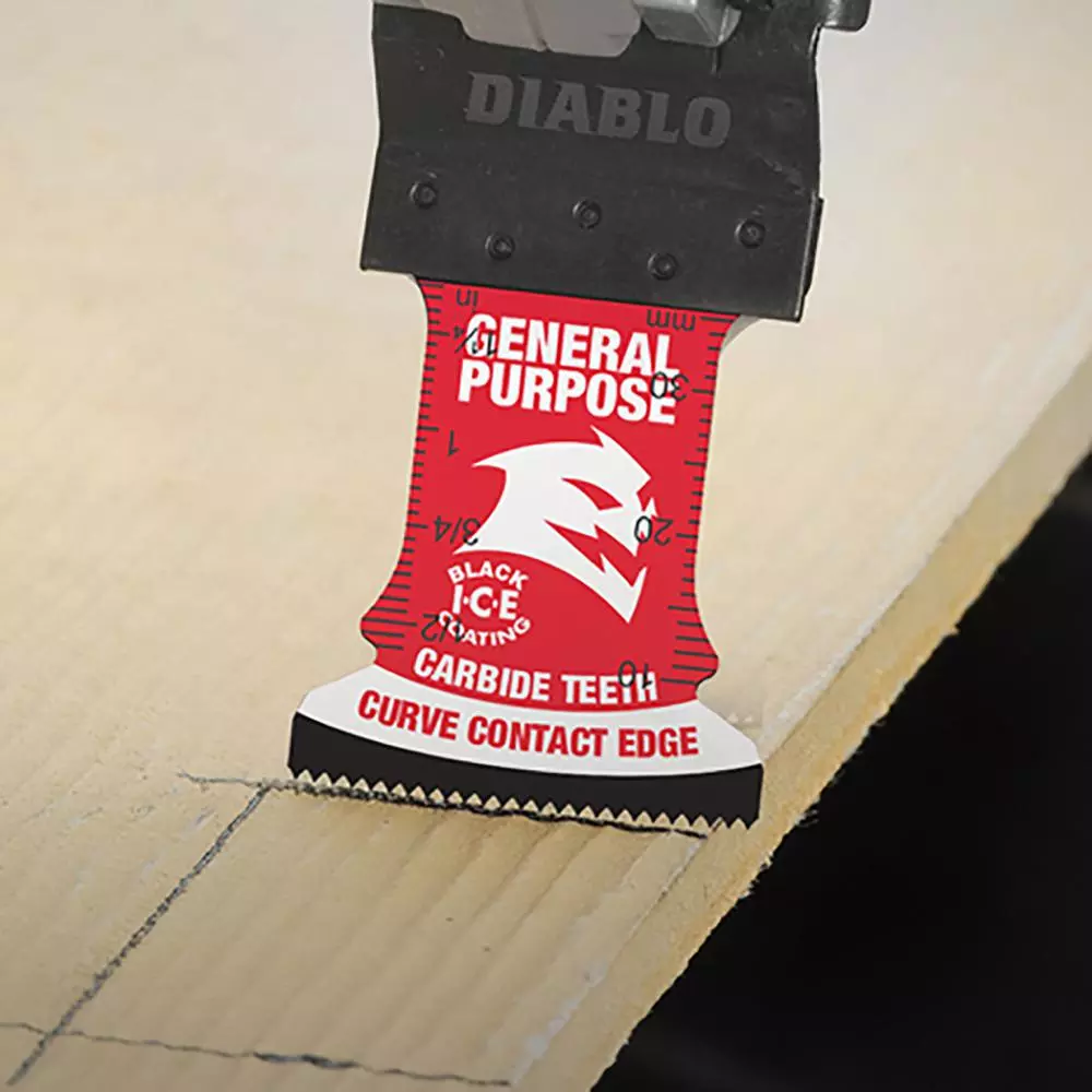 Oscillating Tool Attachments DIABLO 1-1/4 In. Universal Fit Carbide Oscillating Blades For General Purpose Cuts (3-Pack) 6 Oscillating Tool Attachments DIABLO 1-1/4 In. Universal Fit Carbide Oscillating Blades For General Purpose Cuts (3-Pack) - Image 4