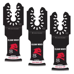 Oscillating Tool Attachments DIABLO 1-1/4 In. Universal Fit Bi-Metal Oscillating Blades For Clean Wood (3-Pack)