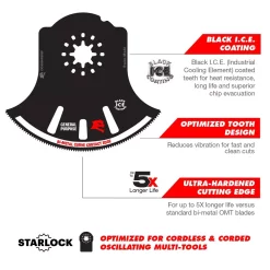 Oscillating Tool Attachments DIABLO 3-1/2 In. Universal Fit Bi-Metal Oscillating Blade For General Purpose Cuts -Hot Sale Drill Bits Store diablo oscillating tool attachments dou350rbgp c3 1000