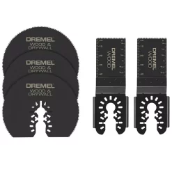 Oscillating Tool Attachments Dremel Multi-Max Oscillating Tool Cutting And Variety Accessory Kit For Wood Metal And Drywall (5-Pieces)