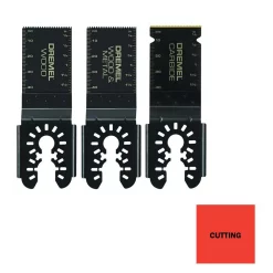 Oscillating Tool Attachments Dremel Multi-Max 1-1/4 In. Oscillating Tool Universal Flush Cut Blade Variety Pack For Wood, Metal, Tile And Cement (3-Piece) -Hot Sale Drill Bits Store dremel oscillating tool attachments mm488bu 40 1000