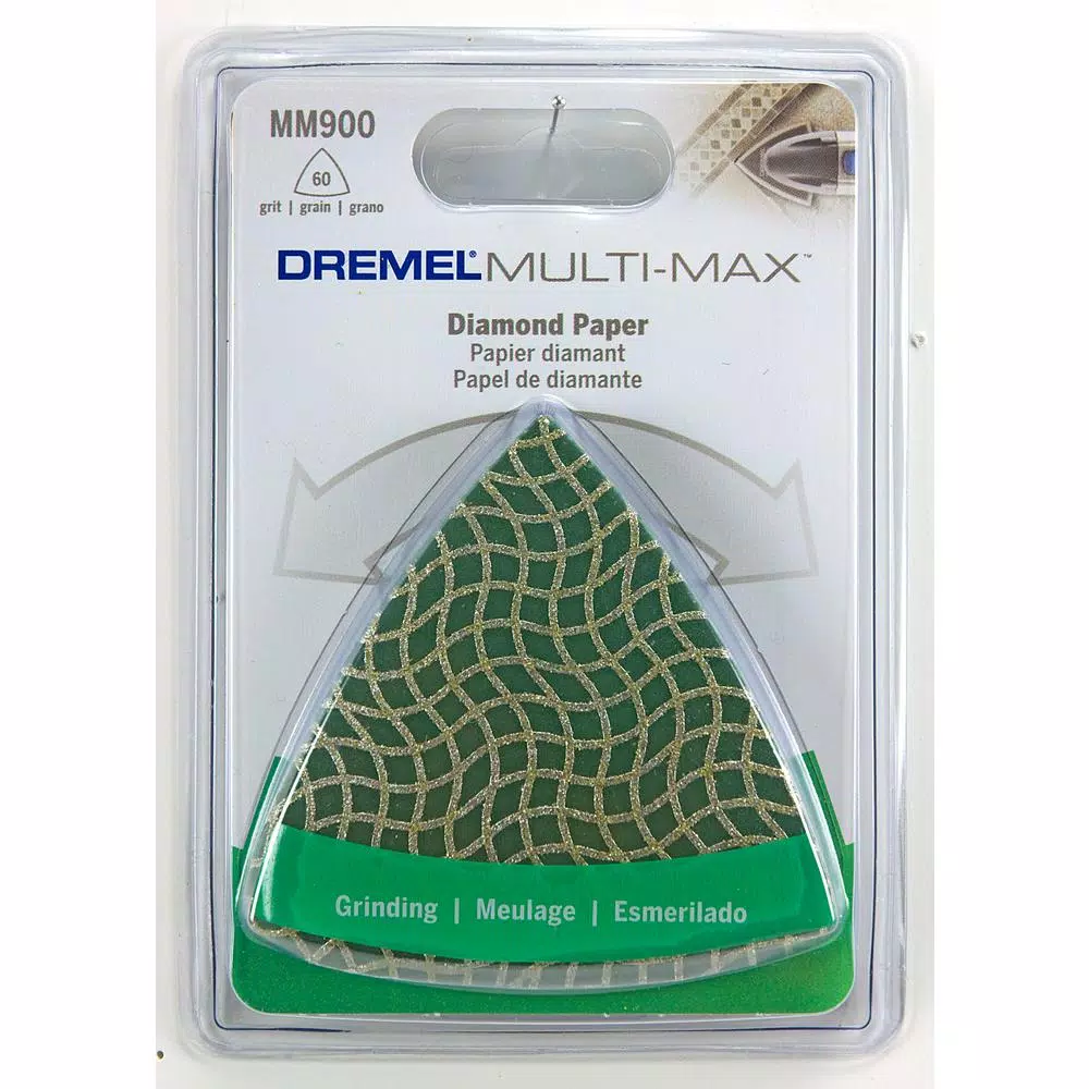 Oscillating Tool Attachments Dremel Multi-Max 3.5 In. 60-Grit Oscillating Tool Diamond Sand Paper For Masonry, Stone, Mortar, And Cement 4 Oscillating Tool Attachments Dremel Multi-Max 3.5 In. 60-Grit Oscillating Tool Diamond Sand Paper For Masonry, Stone, Mortar, And Cement - Image 2