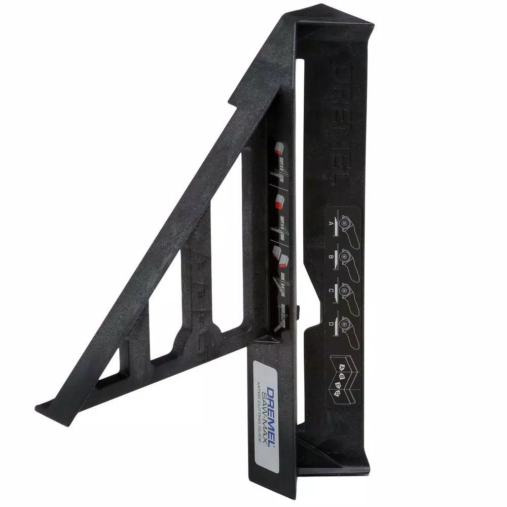 Saw Tracks Dremel Saw-Max Black Plastic Miter Trim Cutting Guide 3 Saw Tracks Dremel Saw-Max Black Plastic Miter Trim Cutting Guide