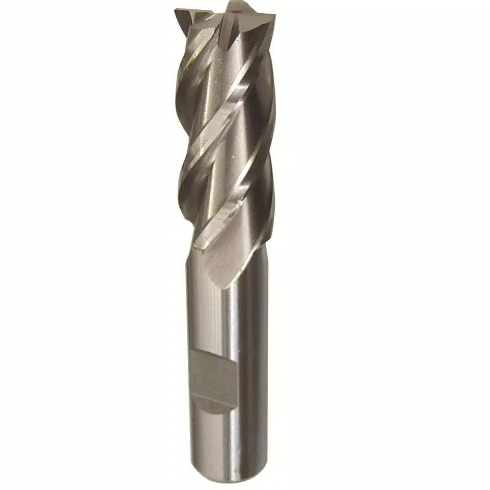 Drill Bits Drill America 7/8 In. X 3/4 In. Shank High Speed Steel End Mill Specialty Bit With 4-Flute 3 Drill Bits Drill America 7/8 In. X 3/4 In. Shank High Speed Steel End Mill Specialty Bit With 4-Flute