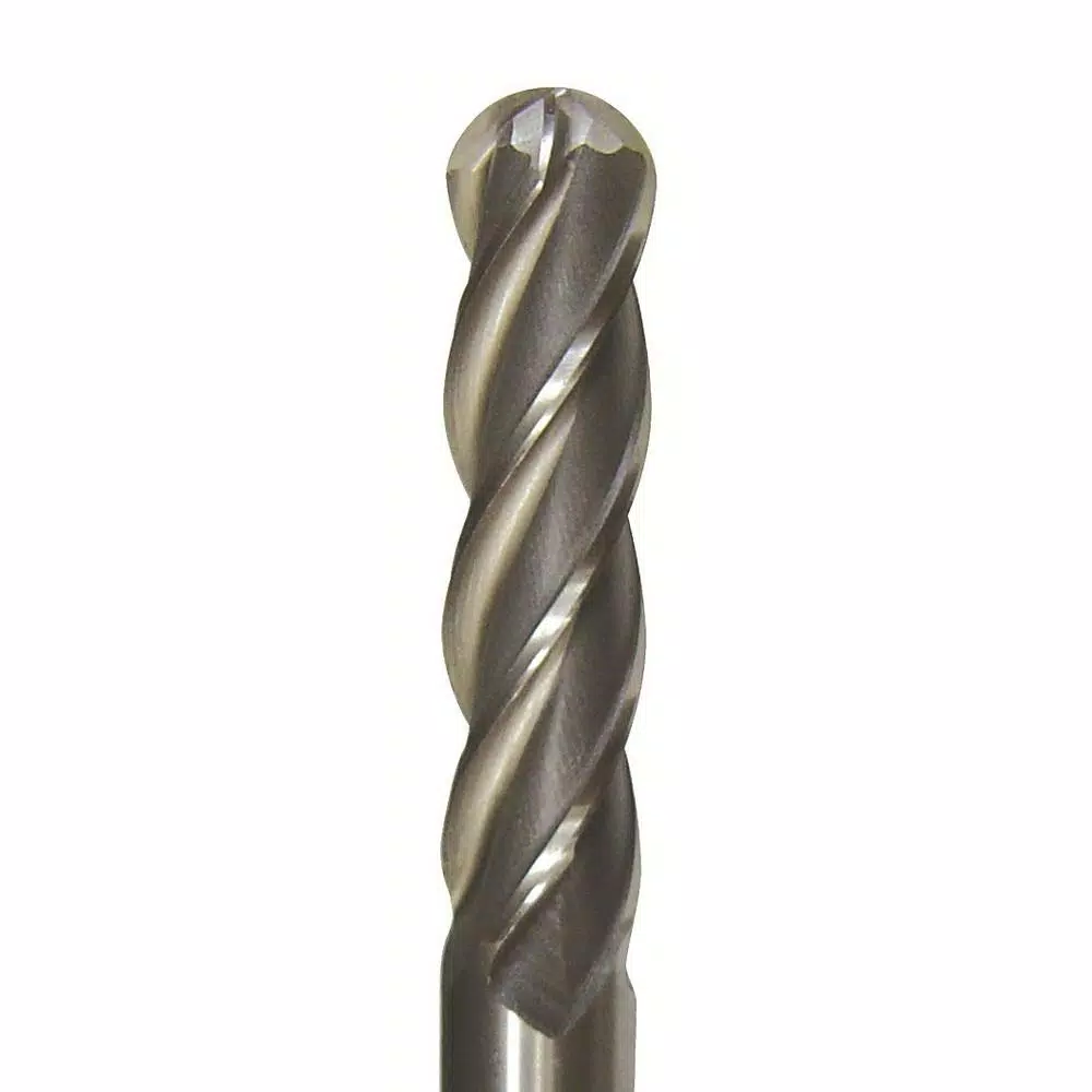 Drill Bits Drill America 3/8 In. X 3/8 In. Shank Carbide End Mill Specialty Bit With 4-Flute Ball Shape 6 Drill Bits Drill America 3/8 In. X 3/8 In. Shank Carbide End Mill Specialty Bit With 4-Flute Ball Shape - Image 4