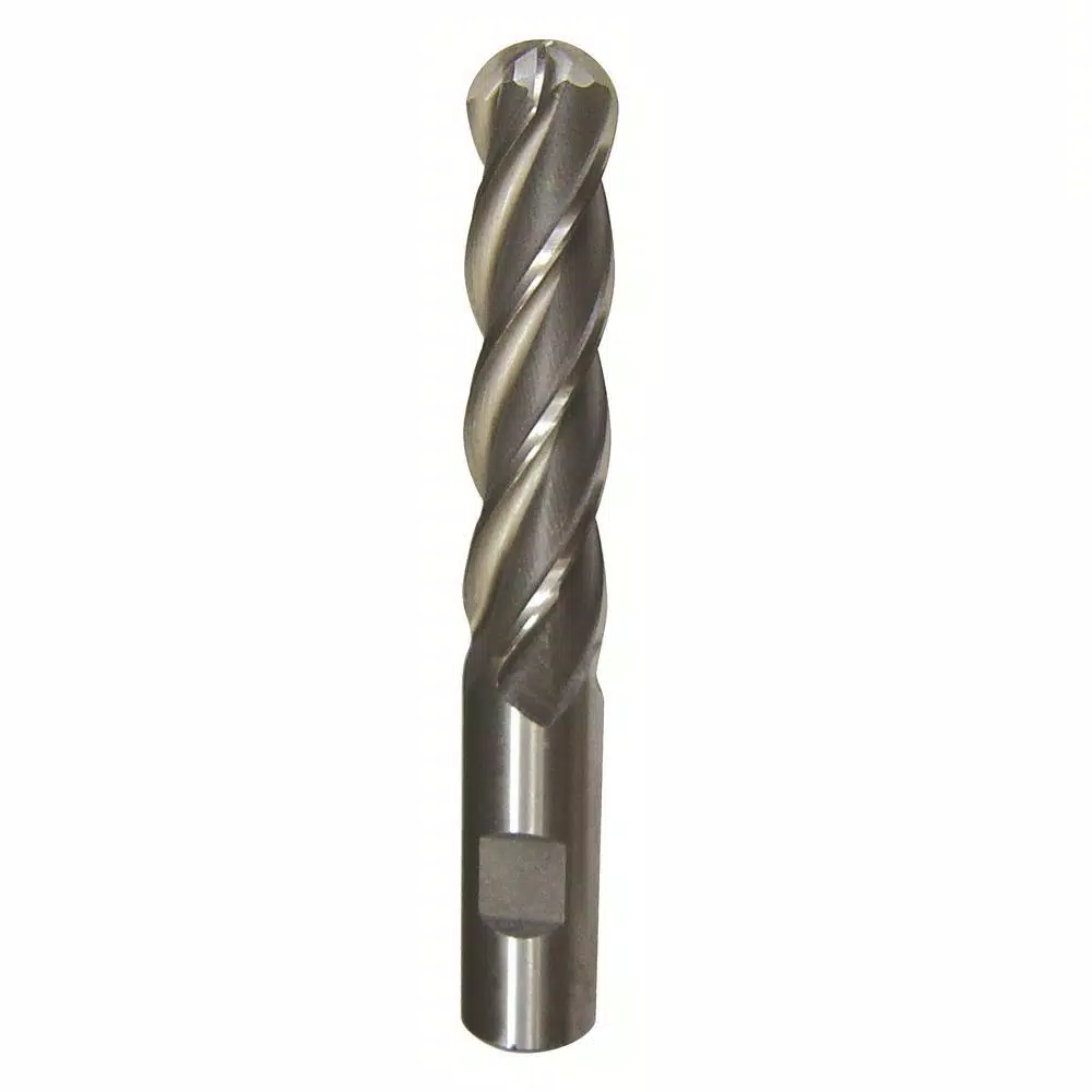 Drill Bits Drill America 3/8 In. X 3/8 In. Shank Carbide End Mill Specialty Bit With 4-Flute Ball Shape 3 Drill Bits Drill America 3/8 In. X 3/8 In. Shank Carbide End Mill Specialty Bit With 4-Flute Ball Shape