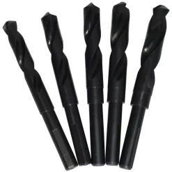 Drill Bits Drill America 14 Mm β 18 Mm High Speed Steel Black Oxide Reduced Shank Drill Bit Set (5-Piece)