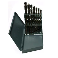 Drill Bits Drill America M35 Cobalt Jobber Drill Bit Set (15-Pieces)
