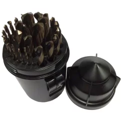 Drill Bits Drill America Mechanics Length High Speed Steel Drill Bit Set In Round Case (29-Piece)