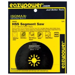 Oscillating Tool Attachments Eazypower 3–1/8 In./80 Mm High Speed Steel Segment Saw