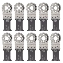 Oscillating Tool Attachments FEIN 1-3/16 In. E-Cut Fine Saw Blade Starlock (10-Pack)