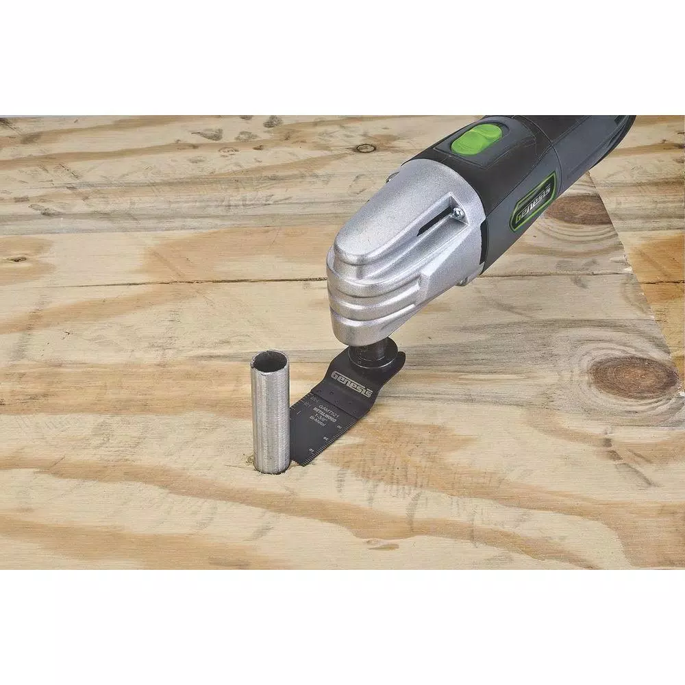 Oscillating Tool Attachments Genesis Universal 1-3/8 In. Quick-Fit Bi-Metal Flush Oscillating Multi-Tool Quick-Release Cut Blade 4 Oscillating Tool Attachments Genesis Universal 1-3/8 In. Quick-Fit Bi-Metal Flush Oscillating Multi-Tool Quick-Release Cut Blade - Image 2