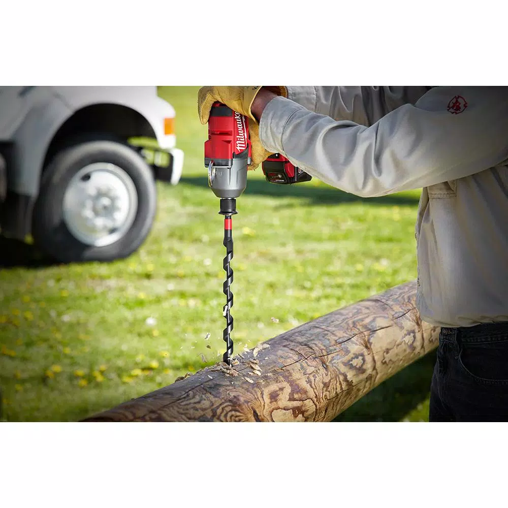 Drill Bits Milwaukee 5/8 In. X 30 In. Carbon SHOCKWAVE Lineman’s Impact Auger Bit 5 Drill Bits Milwaukee 5/8 In. X 30 In. Carbon SHOCKWAVE Lineman’s Impact Auger Bit - Image 3