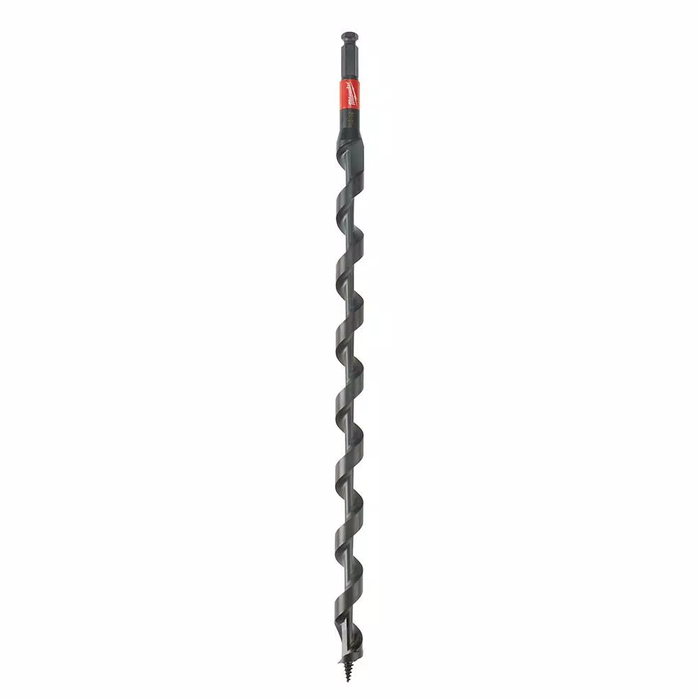 Drill Bits Milwaukee 5/8 In. X 30 In. Carbon SHOCKWAVE Lineman’s Impact Auger Bit 3 Drill Bits Milwaukee 5/8 In. X 30 In. Carbon SHOCKWAVE Lineman’s Impact Auger Bit