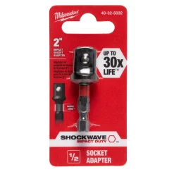Drill Bits Milwaukee 1/4 In. X 1/2 In. Steel Square Socket Adapter 8 Drill Bits Milwaukee 1/4 In. X 1/2 In. Steel Square Socket Adapter -Hot Sale Drill Bits Store milwaukee bit holders extensions 48 32 5032 40 1000