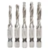 Drill Bits Milwaukee SHOCKWAVE SAE Steel Drill Tap Set (5-Piece) -Hot Sale Drill Bits Store milwaukee countersink bits 48 89 4874 64 1000