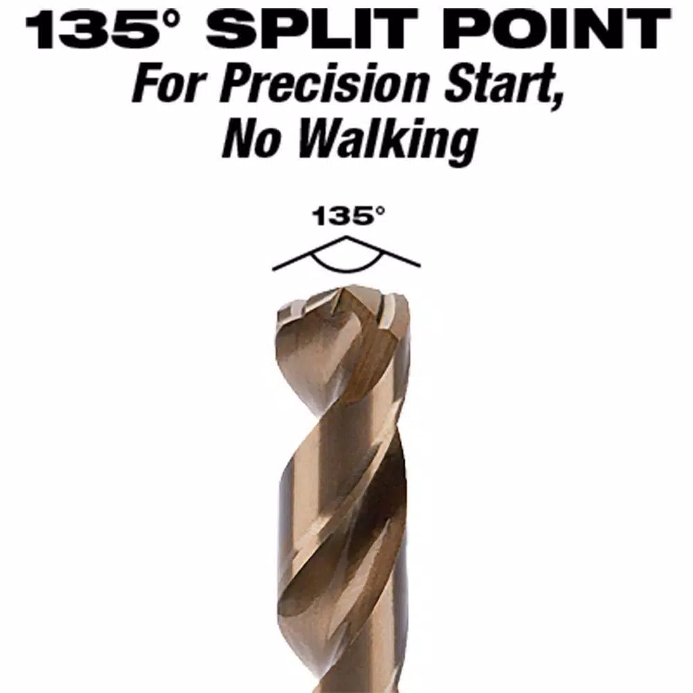 Drill Attachments Milwaukee 9/32 In. Cobalt Red Helix Drill Bit 6 Drill Attachments Milwaukee 9/32 In. Cobalt Red Helix Drill Bit - Image 4