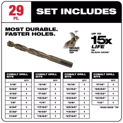 Drill Bits Milwaukee Hole Dozer General Purpose Bi-Metal Hole Saw Set With Cobalt Drill Bit Set (57-Piece) -Hot Sale Drill Bits Store milwaukee hole saws 49 22 4185 48 89 2332 40 1000