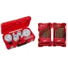 Drill Bits Milwaukee Hole Dozer General Purpose Bi-Metal Hole Saw Set With Cobalt Drill Bit Set (57-Piece) -Hot Sale Drill Bits Store milwaukee hole saws 49 22 4185 48 89 2332 64 1000