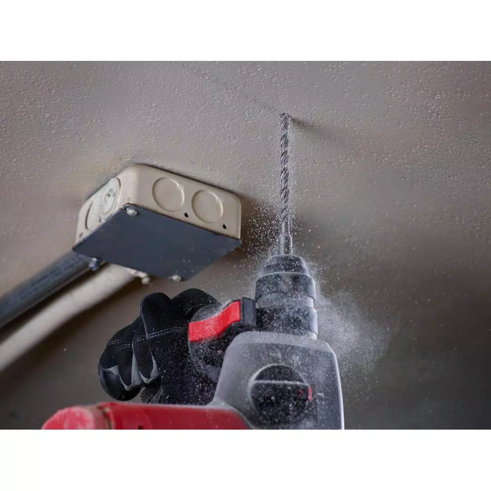 Drill Bits Milwaukee 3/16 In. X 6 In. 2-Cutter SDS-Plus Carbide Bit 4 Drill Bits Milwaukee 3/16 In. X 6 In. 2-Cutter SDS-Plus Carbide Bit - Image 2