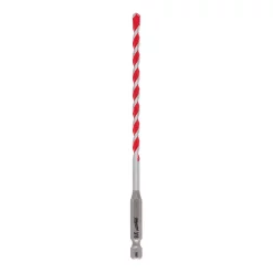 Drill Bits Milwaukee 3/16 In. X 4 In. X 6 In. SHOCKWAVE Carbide Hammer Drill Bit For Concrete, Stone, Masonry Drilling