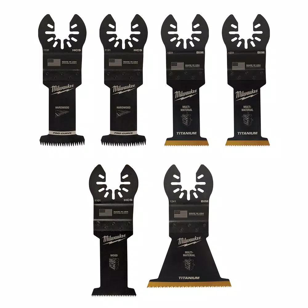 Oscillating Tool Attachments Milwaukee Oscillating Multi-Tool Blade Kit (6-Piece) 3 Oscillating Tool Attachments Milwaukee Oscillating Multi-Tool Blade Kit (6-Piece)