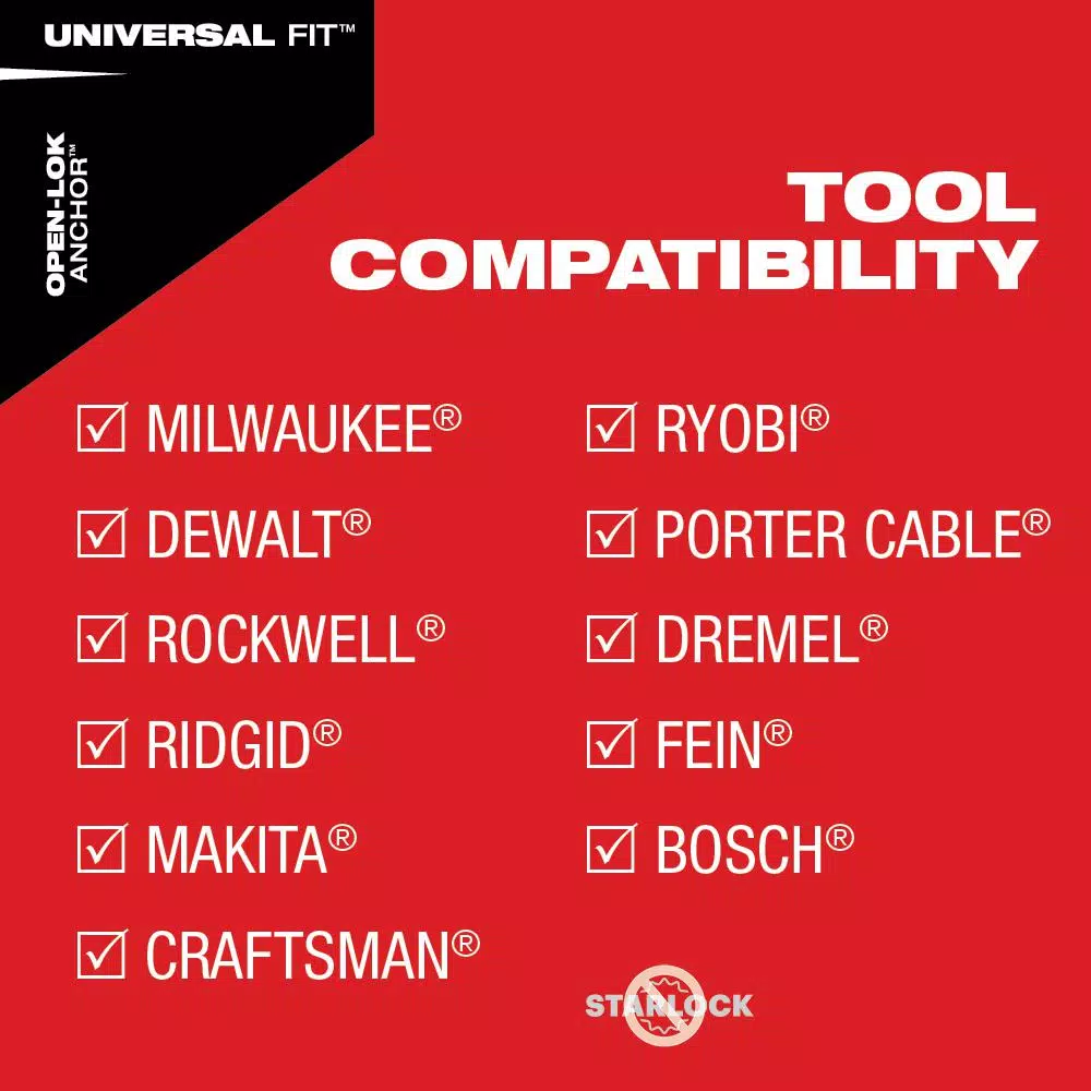 Oscillating Tool Attachments Milwaukee 2-1/2 In. High Carbon Steel Universal Fit Wood Cutting Oscillating Multi-Tool Blade (3-Pack) 6 Oscillating Tool Attachments Milwaukee 2-1/2 In. High Carbon Steel Universal Fit Wood Cutting Oscillating Multi-Tool Blade (3-Pack) - Image 4