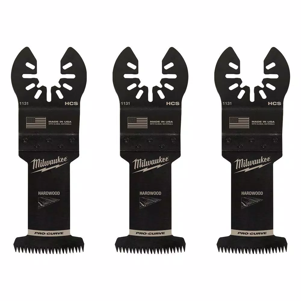 Oscillating Tool Attachments Milwaukee 1-3/8 In. High Carbon Steel Universal Fit Japanese Teeth Hardwood Cutting Oscillating Multi-Tool Blade (3-Pack) 9 Oscillating Tool Attachments Milwaukee 1-3/8 In. High Carbon Steel Universal Fit Japanese Teeth Hardwood Cutting Oscillating Multi-Tool Blade (3-Pack) - Image 7