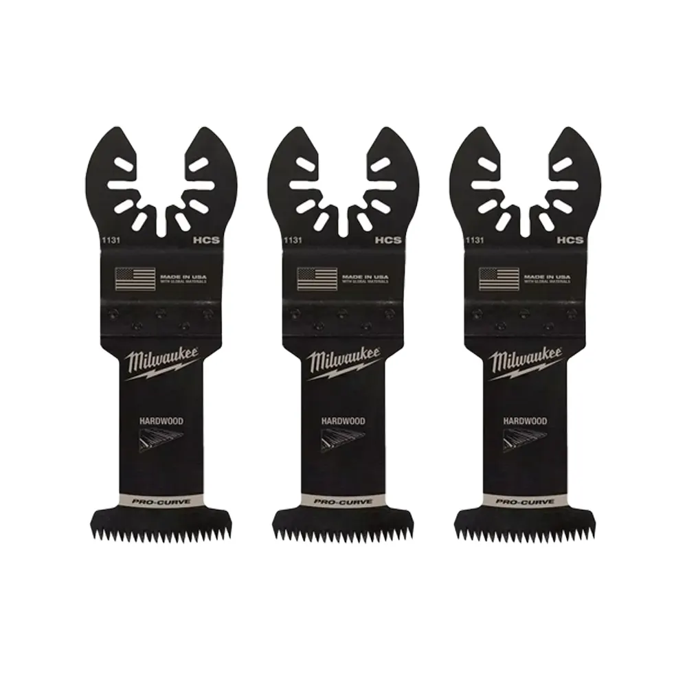 Oscillating Tool Attachments Milwaukee 1-3/8 In. High Carbon Steel Universal Fit Japanese Teeth Hardwood Cutting Oscillating Multi-Tool Blade (3-Pack) 3 Oscillating Tool Attachments Milwaukee 1-3/8 In. High Carbon Steel Universal Fit Japanese Teeth Hardwood Cutting Oscillating Multi-Tool Blade (3-Pack)