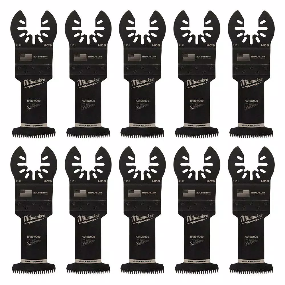 Oscillating Tool Attachments Milwaukee 1-3/8 In. High Carbon Steel Universal Fit Japanese Teeth Hardwood Cutting Oscillating Multi-Tool Blade (10-Pack) 9 Oscillating Tool Attachments Milwaukee 1-3/8 In. High Carbon Steel Universal Fit Japanese Teeth Hardwood Cutting Oscillating Multi-Tool Blade (10-Pack) - Image 7