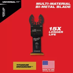 Oscillating Tool Attachments Milwaukee 1-3/8 In. Titanium Bi-Metal Universal Fit Wood And Metal Cutting Oscillating Multi-Tool Blade (1-Pack) -Hot Sale Drill Bits Store milwaukee oscillating tool attachments 49 25 1231 a0 1000