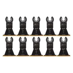 Oscillating Tool Attachments Milwaukee 2-1/2 In. Titanium Bi-Metal Universal Fit Wood And Metal Cutting Oscillating Multi-Tool Blade (10-Pack) -Hot Sale Drill Bits Store milwaukee oscillating tool attachments 49 25 1249 1d 1000