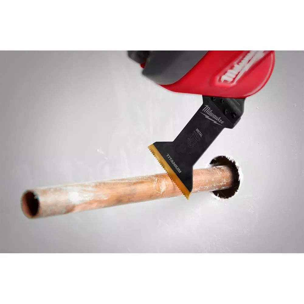 Oscillating Tool Attachments Milwaukee 1-3/4 In. Titanium Bi-Metal Universal Fit Metal Cutting Oscillating Multi-Tool Blade (10-Pack) 9 Oscillating Tool Attachments Milwaukee 1-3/4 In. Titanium Bi-Metal Universal Fit Metal Cutting Oscillating Multi-Tool Blade (10-Pack) - Image 7