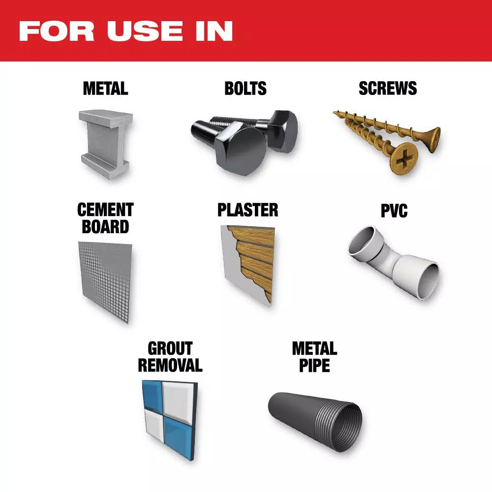 Oscillating Tool Attachments Milwaukee 1-3/8 In. Carbide Universal Fit Extreme Metal Cutting Oscillating Multi-Tool Blade (3-Pack) 4 Oscillating Tool Attachments Milwaukee 1-3/8 In. Carbide Universal Fit Extreme Metal Cutting Oscillating Multi-Tool Blade (3-Pack) - Image 2