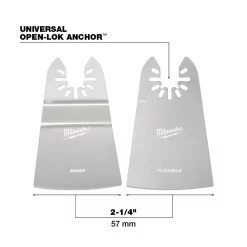 Oscillating Tool Attachments Milwaukee 2 In. Stainless Steel Universal Fit Rigid/Flex Scraper Oscillating Multi-Tool Blade Kit (2-Piece) -Hot Sale Drill Bits Store milwaukee oscillating tool attachments 49 25 2202 a0 1000