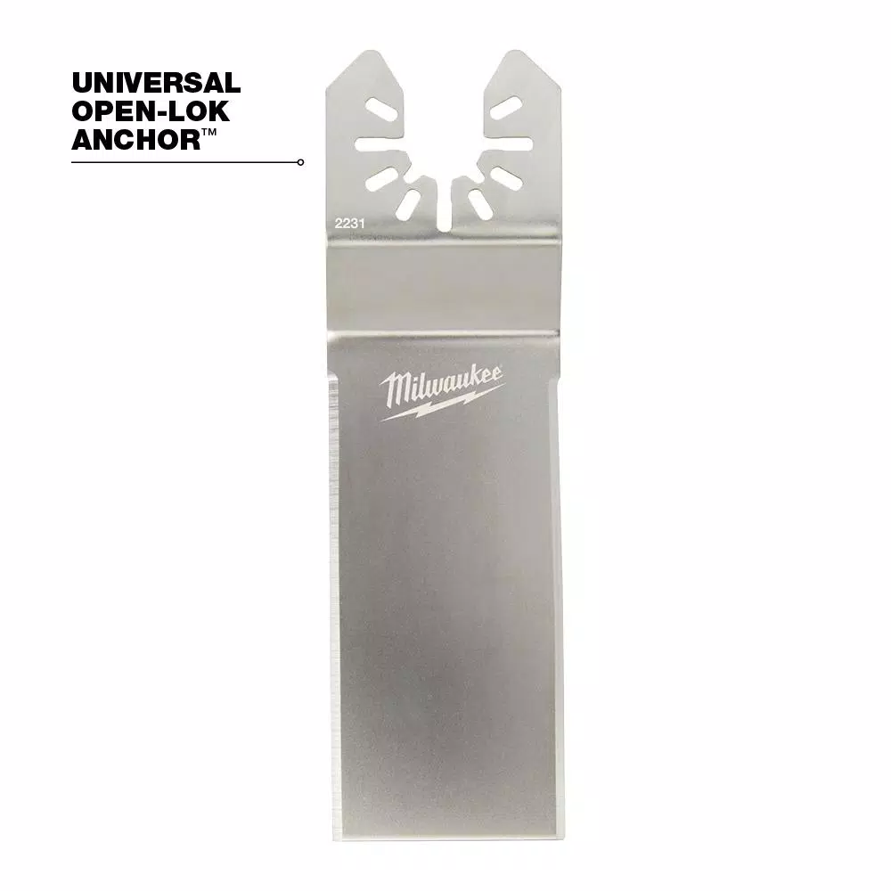 Oscillating Tool Attachments Milwaukee Wide Stainless Steel Tapered Sealant Cutting Oscillating Multi-Tool Blade (5-Piece) 5 Oscillating Tool Attachments Milwaukee Wide Stainless Steel Tapered Sealant Cutting Oscillating Multi-Tool Blade (5-Piece) - Image 3