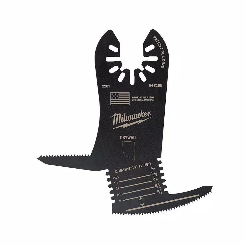 Oscillating Tool Attachments Milwaukee 5-in-1 Bi-Metal Universal Fit Drywall Cutting Oscillating Multi-Tool Blade (1-Piece) 3 Oscillating Tool Attachments Milwaukee 5-in-1 Bi-Metal Universal Fit Drywall Cutting Oscillating Multi-Tool Blade (1-Piece)