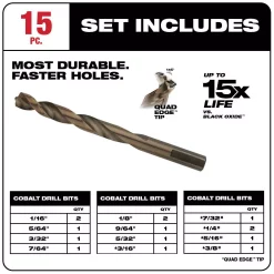 Drill Bits Milwaukee SHOCKWAVE Impact Duty Steel Driver Bit Set With Cobalt Drill Bit Set And Carbide Hole Saws (68-Piece) 16 Drill Bits Milwaukee SHOCKWAVE Impact Duty Steel Driver Bit Set With Cobalt Drill Bit Set And Carbide Hole Saws (68-Piece) -Hot Sale Drill Bits Store milwaukee screwdriver bits 48 32 4023 48 89 2331 49 22 3075 40 1000