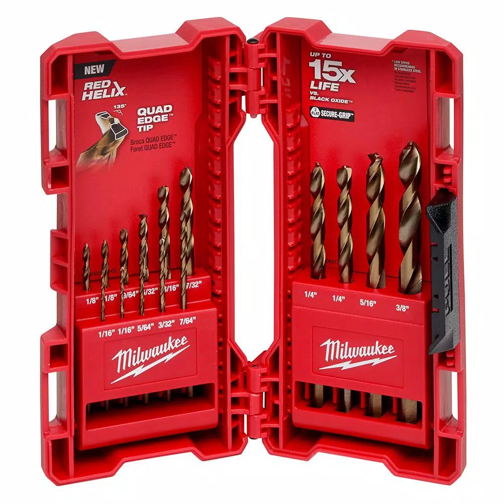 Drill Bits Milwaukee SHOCKWAVE Impact Duty Steel Driver Bit Set With Cobalt Drill Bit Set And Carbide Hole Saws (68-Piece) 13 Drill Bits Milwaukee SHOCKWAVE Impact Duty Steel Driver Bit Set With Cobalt Drill Bit Set And Carbide Hole Saws (68-Piece) - Image 11