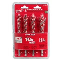 Drill Bits Milwaukee SHOCKWAVE Impact Duty Driver Steel Bit Set With Titanium Drill Bit Set & Reciprocating Saw Blade & Auger Set (90-Piece) -Hot Sale Drill Bits Store milwaukee screwdriver bits 48 32 4024 4x 44 1000