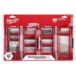 Drill Bits Milwaukee Shockwave Impact Duty Drill And Drive Bit Set (60-Piece) -Hot Sale Drill Bits Store milwaukee screwdriver bits 48 32 4029 40 1000